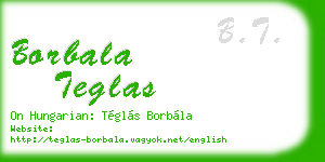 borbala teglas business card